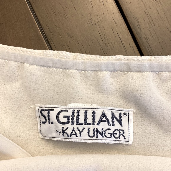 Cream St. Gillian by Kay Unger small dress with matching top - Picture 11 of 12